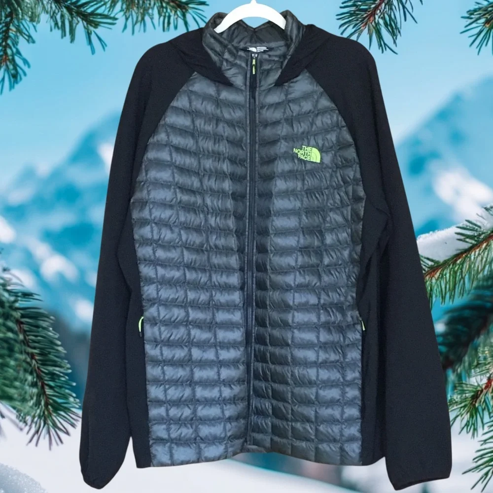 The North Face Thermoball Hybrid Hooded Quilted Puffer Jacket